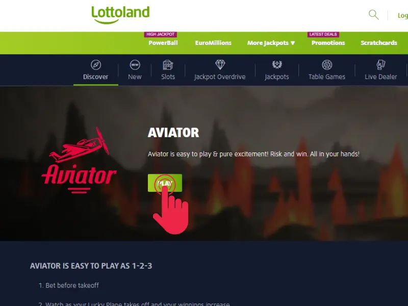 Lottoland casino'nun Aviator oyunu Lottoland casino'nun Aviator oyunu
